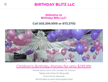 Tablet Screenshot of birthdayblitzllc.com